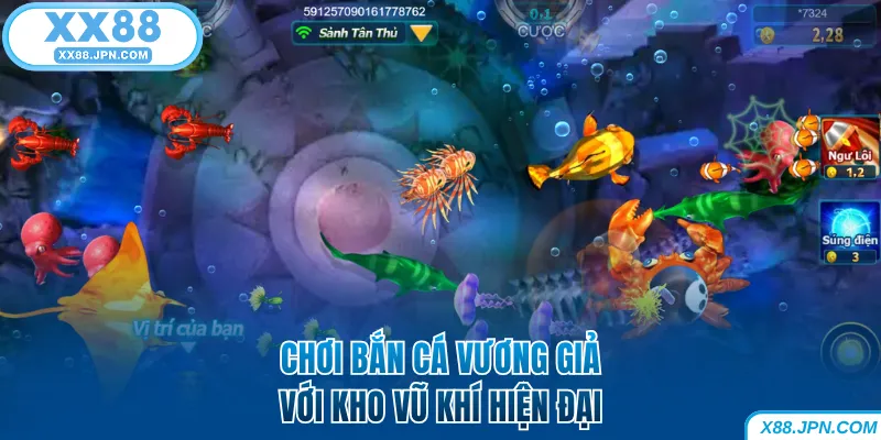 Bắn Cá Vương Giả XX88 - Cuộc Đi Săn Trong Lòng Đại Dương 6 Chơi bắn cá Vương Giả với kho vũ khí hiện đại